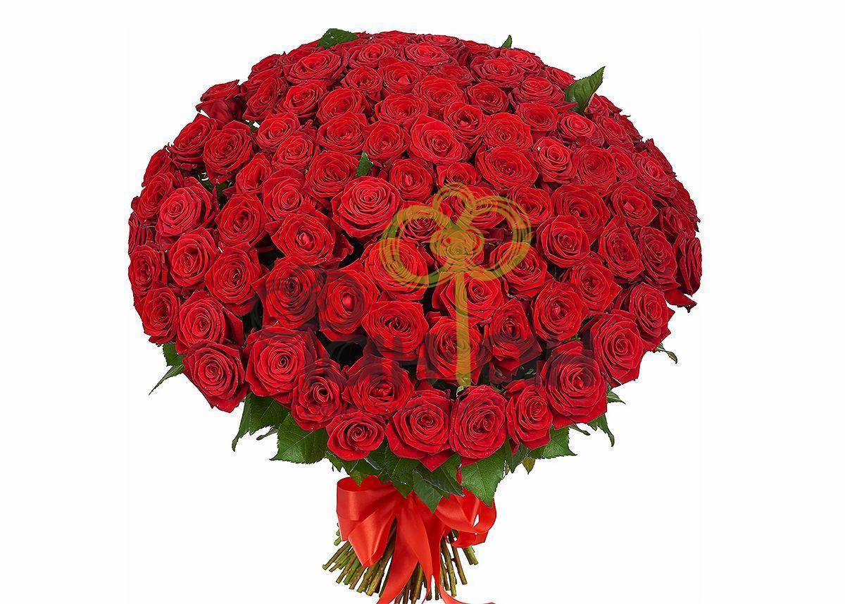 101 роза 60 см, цвета в ассортименте