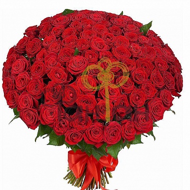 101 роза 60 см, цвета в ассортименте